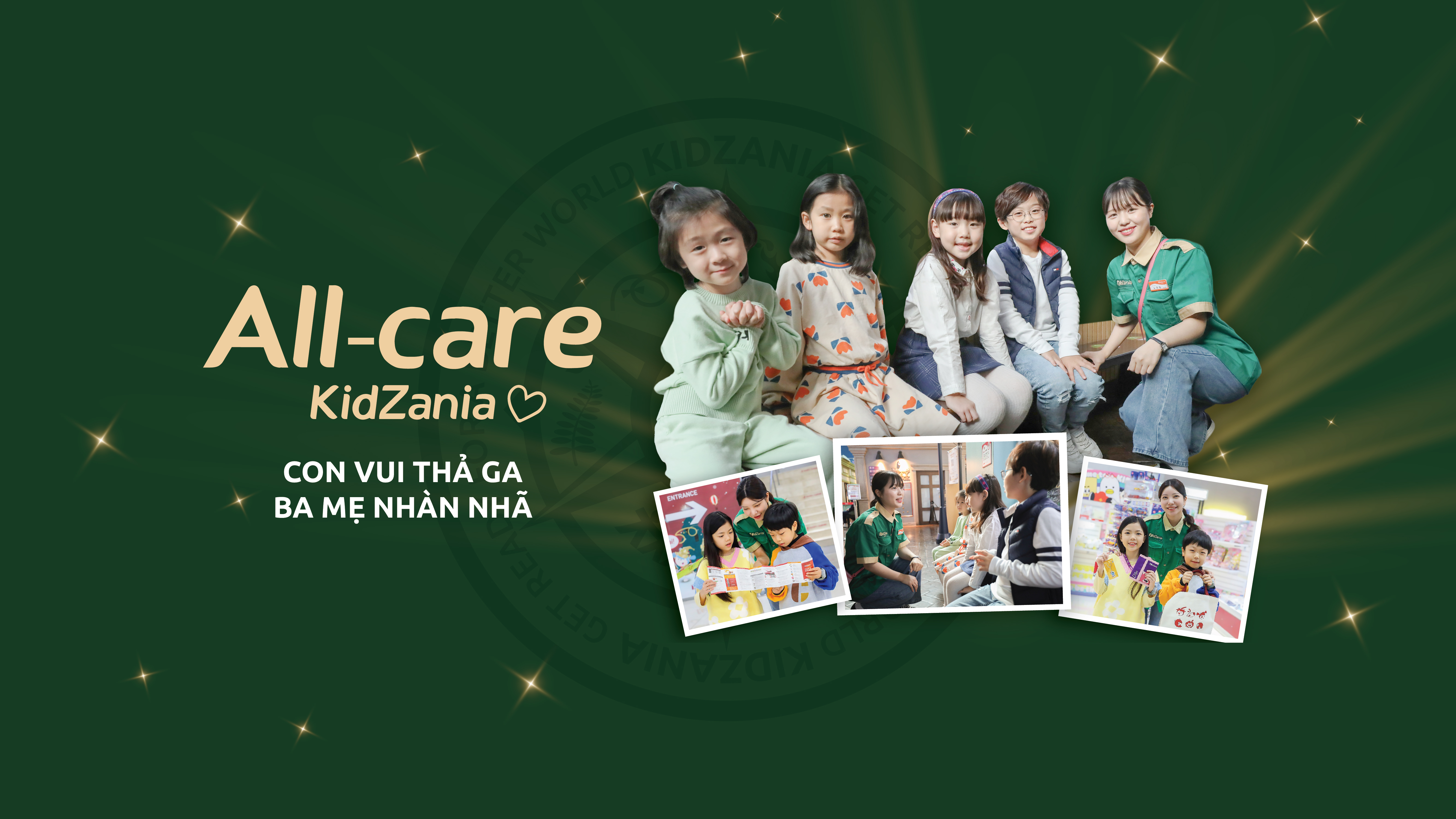 CHÍNH THỨC RA MẮT DỊCH VỤ ALL-CARE KIDZANIA